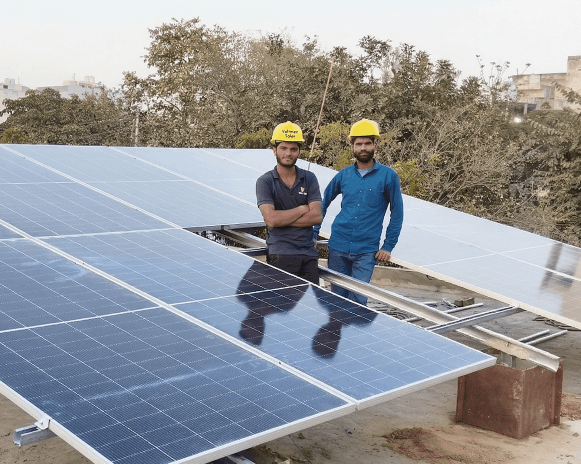 3kW on-grid rooftop solar installation at an independent house in DLF Phase 2, Gurgaon