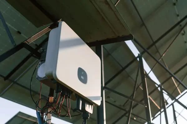 Solar lithium battery storage unit and inverter setup in Gurgaon