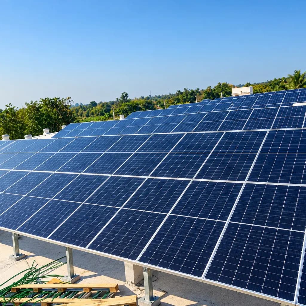 150 kW industrial solar installation at Pace City Sector 37 Gurgaon