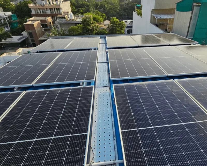Housing society rooftop solar installation at Vatika City Gurgaon