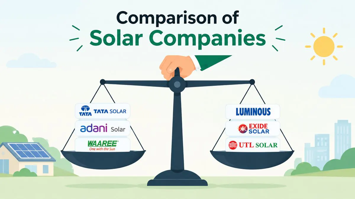 Best solar company near me in Gurgaon - Top 10 solar companies comparison